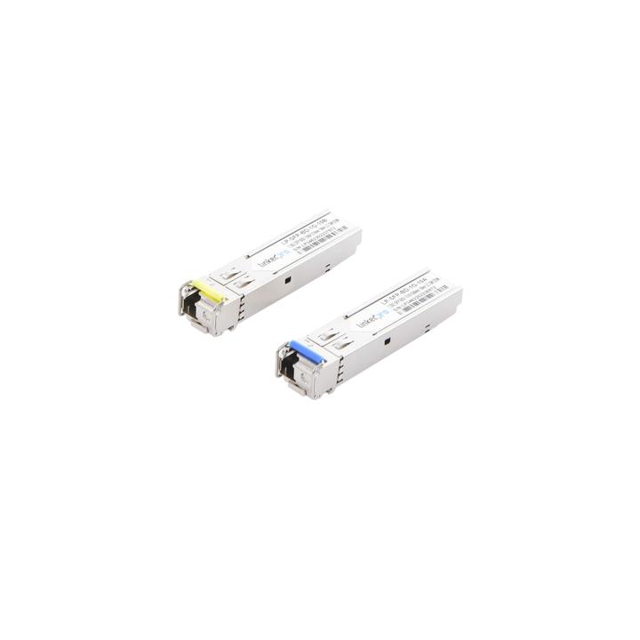 Transceptores Ópticos Bidireccionales SFP (Mini-Gbic) / Monomodo 1310 & 1550 nm / 1.25 Gbps / 1000BASE-BX / Conector