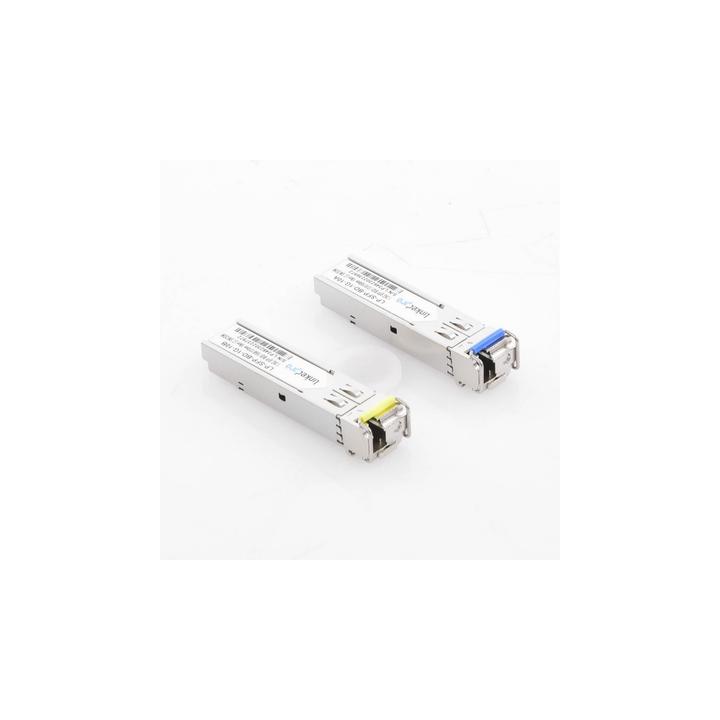 Transceptores Ópticos Bidireccionales SFP (Mini-Gbic) / Monomodo 1310 & 1550 nm / 1.25 Gbps / 1000BASE-BX / Conector