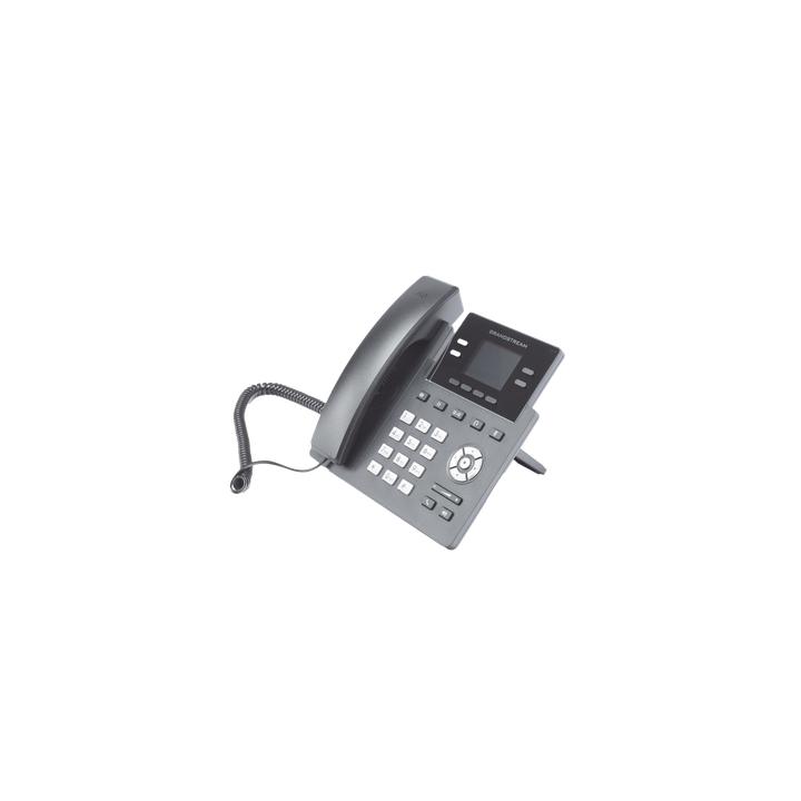 Teléfono IP Grado Operador, 4 líneas SIP con 2 cuentas, puertos Gigabit PoE, pantalla a color 2.4", codec Opus,