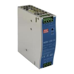 Fuente de poder industrial de 120 W, salida 12 Vcc, entrada 90~264 VCA, para montaje en riel DIN,