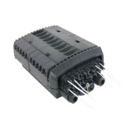Caja de Distribución de Fibra Óptica para 24 Empalmes con 16 Acopladores SC/APC. Enterrado Directo, IP68, Splitter