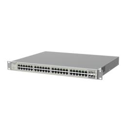 Switch Administrable Capa 3 con 48 puertos Gigabit PoE 802.3af/at + 4 SFP+ para fibra 10Gb, gestión gratuita desde la