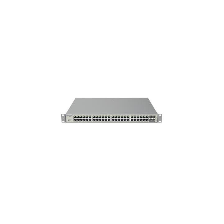 Switch Administrable Capa 3 con 48 puertos Gigabit PoE 802.3af/at + 4 SFP+ para fibra 10Gb, gestión gratuita desde la