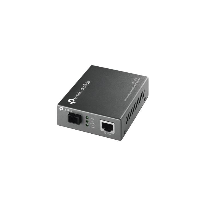 Convertidor Fibra Óptica WDM Monomodo / 1 puerto RJ45 10/100 Mbps / 1 puerto SC/UPC 100 Mbps /  Hasta 20 Km / Para su