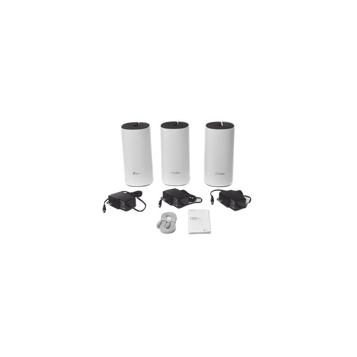 KIT 3 Routers Inalámbricos MESH Interior para Hogar / Doble Banda Wi-Fi 5 AC1200 Mbps / 2 Puerto Gigabit WAN/LAN / 2