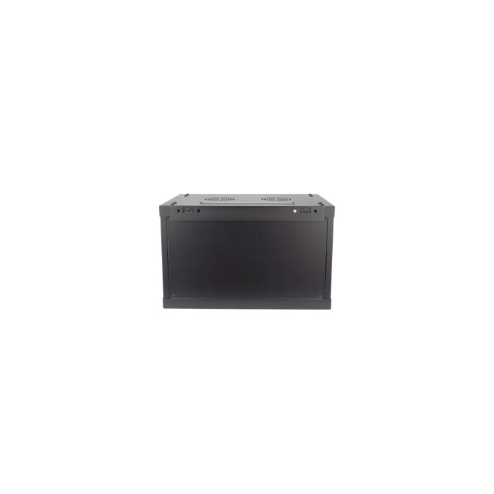 Gabinete para Montaje en Pared - Piso / Puerta de Cristal Templado / Cuerpo Fijo / 6 Unidades de Rack / 19" / Fabricado
