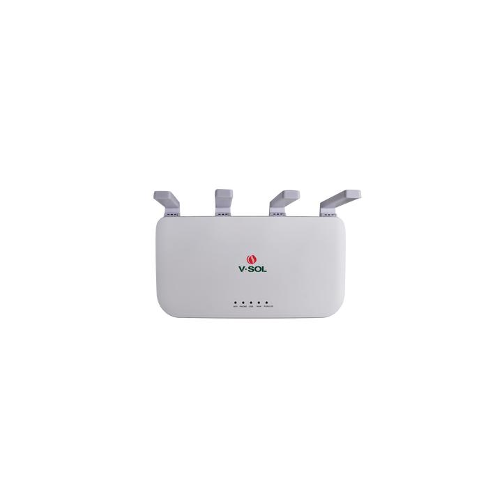 ONU DualMode EPON/GPON / Wi-Fi 6 / 1 Puerto FXS / 4 Puertos Gigabit / 1 Puerto USB / 1 Puerto SC/UPC