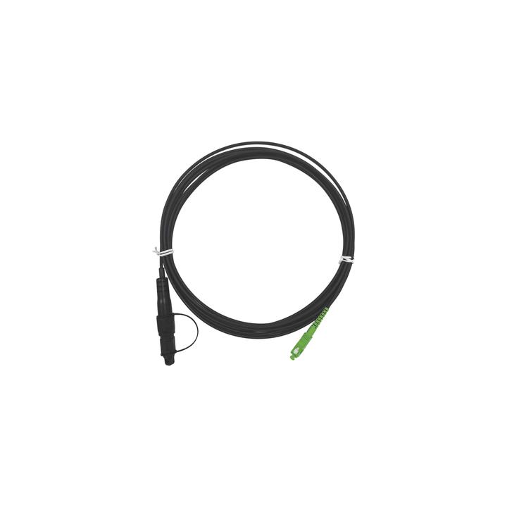 Jumper de Fibra Óptica, Conector SC/APC - Conexión a Caja FDP460, Redondo, 5 Metros (16.40 Pies), Forro 3 mm, G657A2,