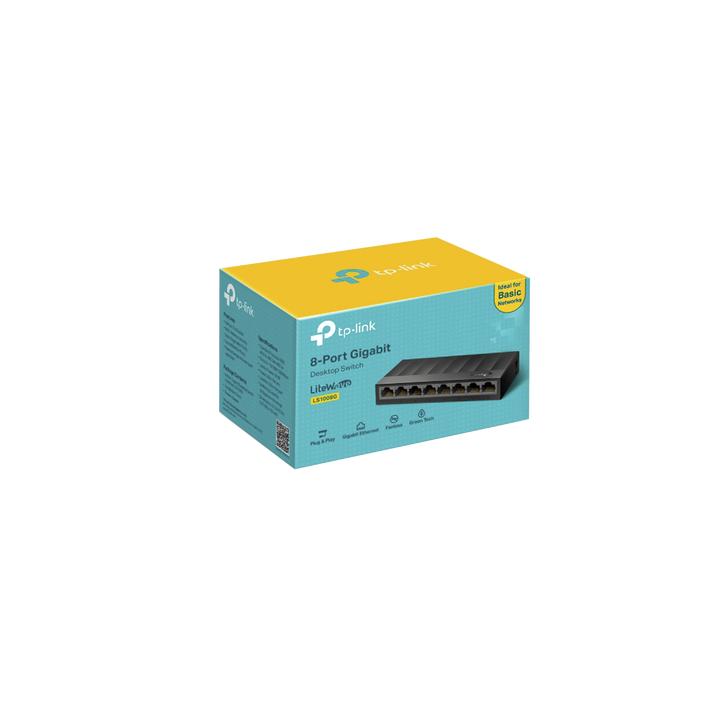 Switch para escritorio 8 puertos 10/100/1000Mbps