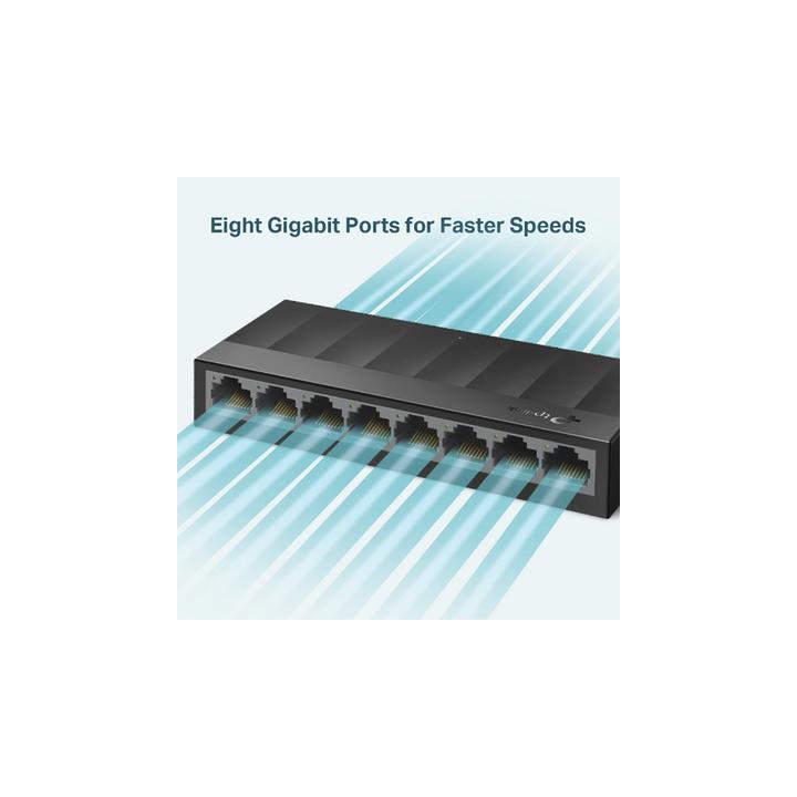 Switch para escritorio 8 puertos 10/100/1000Mbps