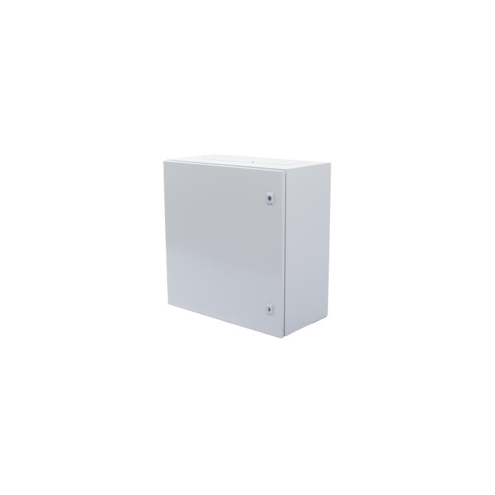 Gabinete de Acero IP66 Uso en Intemperie (600 x 600 x 300 mm) con Placa Trasera Interior Metálica y Compuerta Inferior