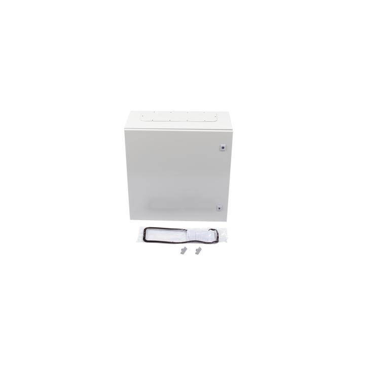 Gabinete de Acero IP66 Uso en Intemperie (600 x 600 x 300 mm) con Placa Trasera Interior Metálica y Compuerta Inferior