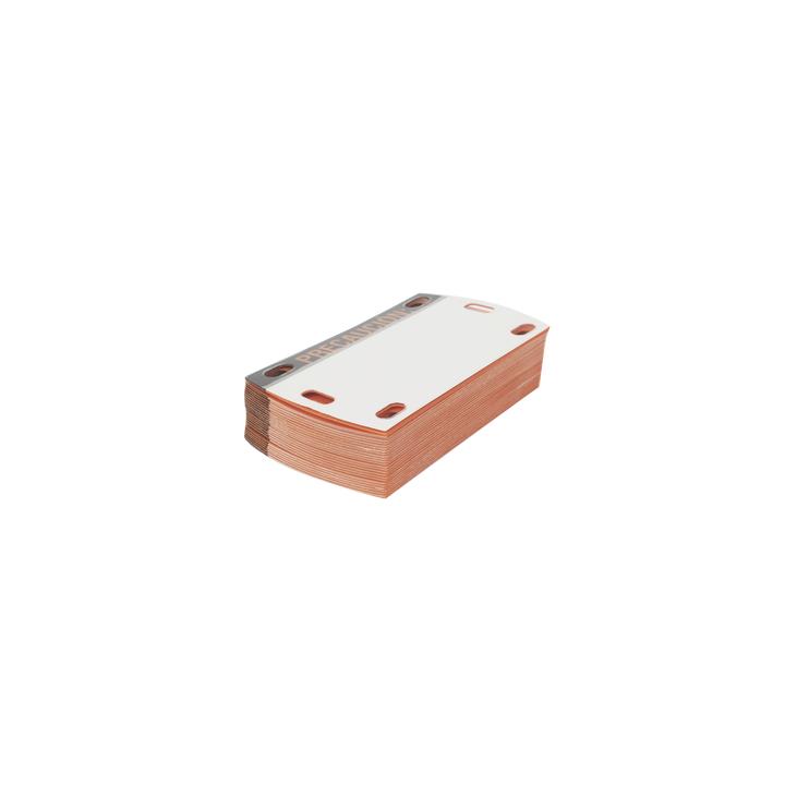 Etiqueta Autolaminada para Identificación de Fibra Óptica Paquete de 25 Piezas, Para Uso Interior/Exterior,