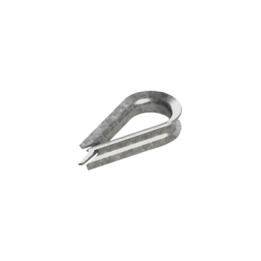 Cuello/ Guardacabo/ Rozadera para Cable de 1/4" de Acero Galv. por Inmersión.