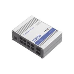 Switch Industrial No-Administrable 8 puertos Gigabit PoE 802.3af/at, 2 puertos SFP