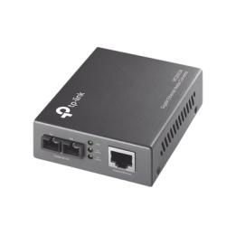 Convertidor Fibra Óptica Multimodo /  1 Puerto RJ45 10/100/1000 Mbps / Puerto Fibra Óptica SC 1000 Mbps / Hasta 550