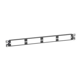 Patch Panel de Fibra Óptica, Para 4 Placas Acopladoras FAP o FMP, Color Negro, 1UR