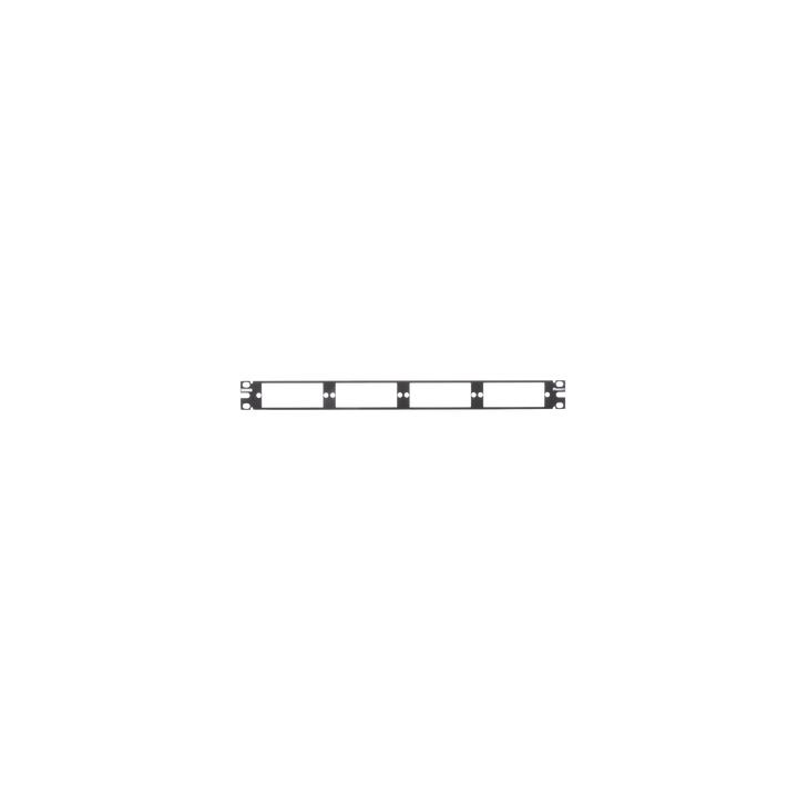 Patch Panel de Fibra Óptica, Para 4 Placas Acopladoras FAP o FMP, Color Negro, 1UR