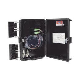 Cierre de Empalme para 24 fusiones de fibra óptica, Interior/Exterior, con 8 acopladores SC/APC y splitter 1x8 SC/APC