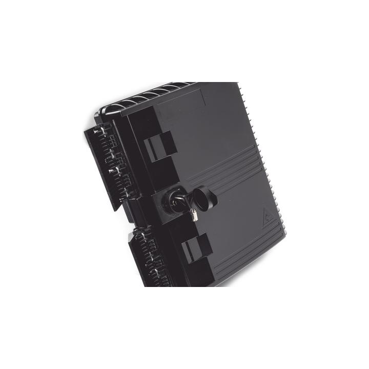 Cierre de Empalme para 24 fusiones de fibra óptica, Interior/Exterior, con 8 acopladores SC/APC y splitter 1x8 SC/APC
