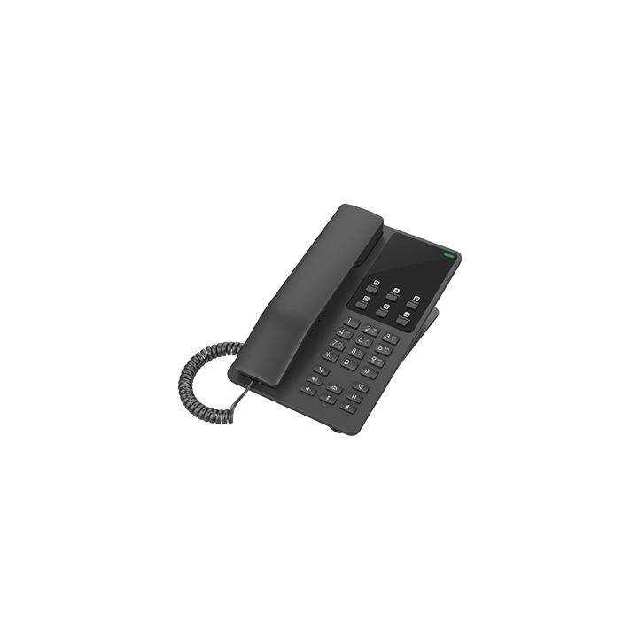 Teléfono IP Hotelero, 2 líneas SIP con 2 cuentas, codec Opus, IPV4/IPV6, color negro, con gestión en la nube GDMS