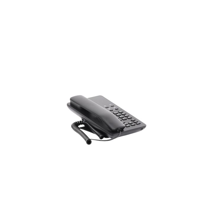 Teléfono IP Hotelero, 2 líneas SIP con 2 cuentas, codec Opus, IPV4/IPV6, color negro, con gestión en la nube GDMS
