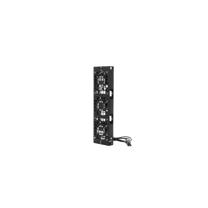 Kit de 3 Ventiladores 110 Vca (12 x 12 cm) con Clavija para Gabinete de Piso