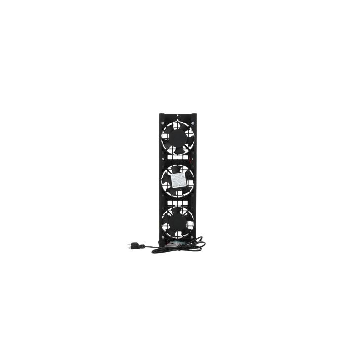 Kit de 3 Ventiladores 110 Vca (12 x 12 cm) con Clavija para Gabinete de Piso