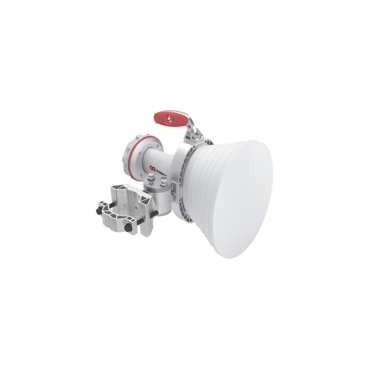 Antena asimétrica de 30° (30°H 20°V) 20.5 dBi tipo cuerno 5180-6000 MHz altamente eficiente, sin cables, sin