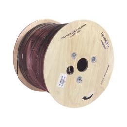 Carrete de 2 Kilómetros (6561.68 Pies) de Fibra Óptica Aérea Mini Figura 8 G.657A1 Tipo Drop, Monomodo de 1 Hilo