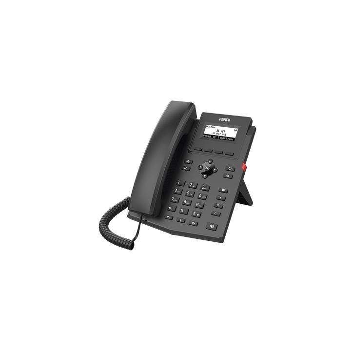 Teléfono IP / 2 Líneas SIP / Pantalla LCD 2.3" 132x64 / Audio HD G.722 y Opus / Conferencia 6 Vías / PoE 802.3af /