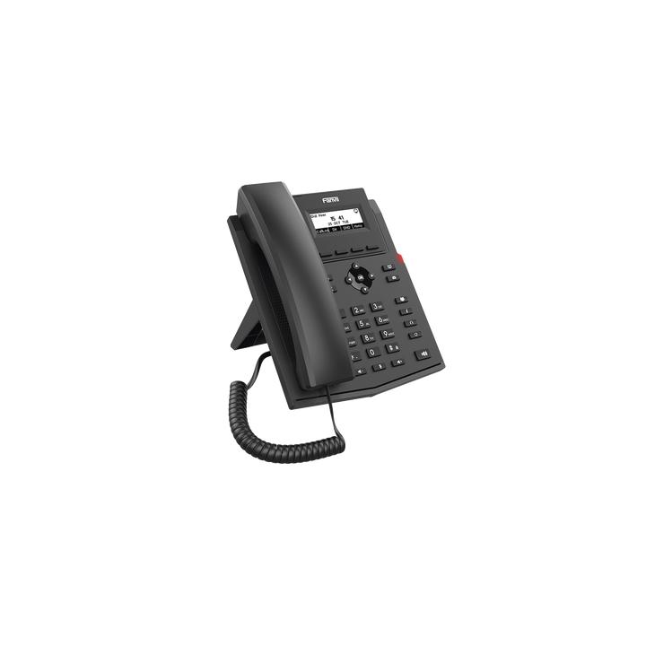 Teléfono IP / 2 Líneas SIP / Pantalla LCD 2.3" 132x64 / Audio HD G.722 y Opus / Conferencia 6 Vías / PoE 802.3af /