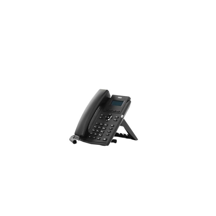 Teléfono IP / 2 Líneas SIP / Pantalla LCD 2.3" 132x64 / Audio HD G.722 y Opus / Conferencia 6 Vías / PoE 802.3af /