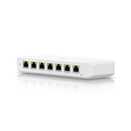 USW Ultra Switch de 8 Puertos GbE (7 Puertos PoE+ y 1 Puerto Entrada PoE++) con Opciones de Montaje Versátiles