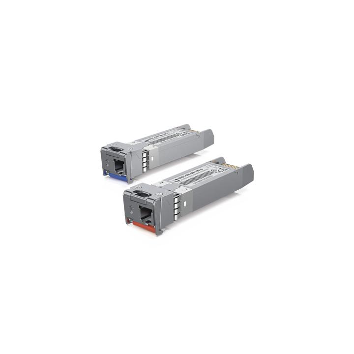 UFiber Módulo SFP+, transceptor MiniGibic MonoModo 10 Gbps, distancia 10 km, un conector LC. Incluye 2 piezas