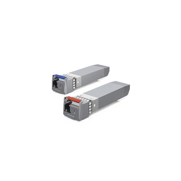 UFiber Módulo SFP+, transceptor MiniGibic MonoModo 10 Gbps, distancia 10 km, un conector LC. Incluye 2 piezas