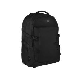 Mochila VX Sport EVO con Ruedas, Mango Telescópico y Correas al Hombro. Fabricada en Poliéster Negro repelente al
