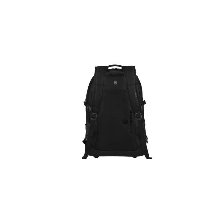 Mochila VX Sport EVO con Ruedas, Mango Telescópico y Correas al Hombro. Fabricada en Poliéster Negro repelente al