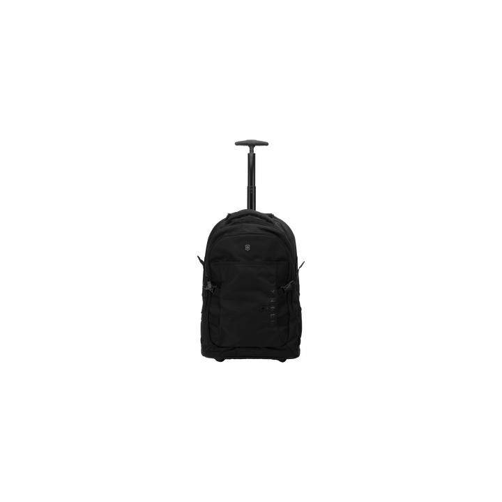 Mochila VX Sport EVO con Ruedas, Mango Telescópico y Correas al Hombro. Fabricada en Poliéster Negro repelente al