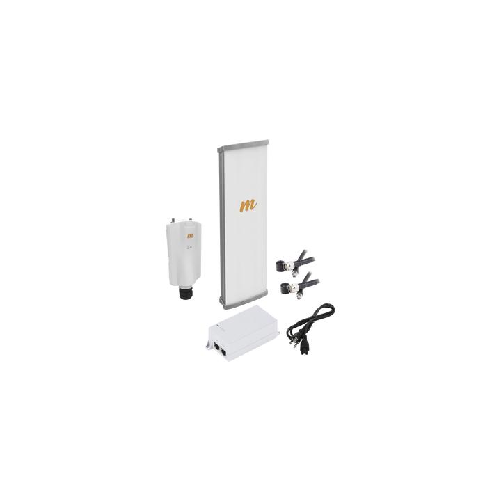 Kit de radio A5x con antena N545X4, 4.9 a 6.4 GHz, 700 Mbps, hasta 64 usuarios concurrentes,  Monitoreo a travez de la