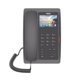 (H5W Color Negro)Teléfono IP WiFi para Hotelería, profesional de gama alta con pantalla LCD de 3.5 pulgadas a color,
