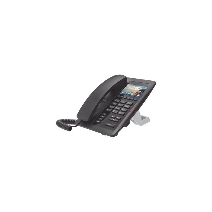 (H5W Color Negro)Teléfono IP WiFi para Hotelería, profesional de gama alta con pantalla LCD de 3.5 pulgadas a color,