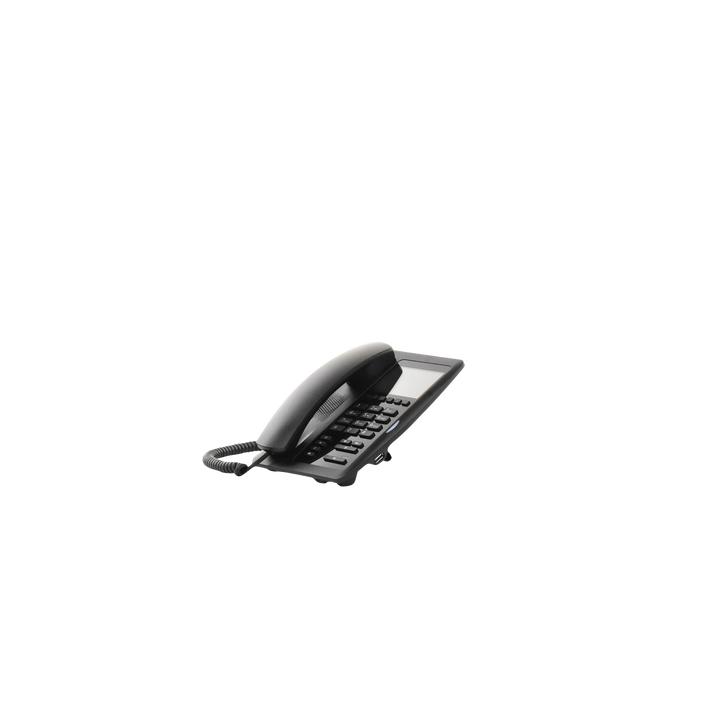(H5W Color Negro)Teléfono IP WiFi para Hotelería, profesional de gama alta con pantalla LCD de 3.5 pulgadas a color,