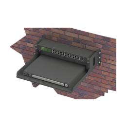 Rack Abierto de Montaje en Pared, de 19in, de 2 Unidades de Rack, con Charola de 460 mm de Profundidad, Se envía el