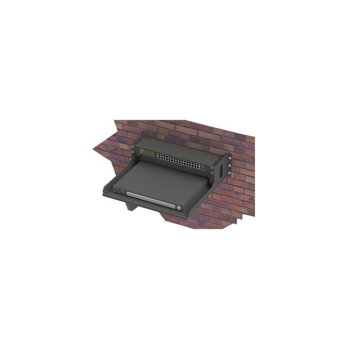 Rack Abierto de Montaje en Pared, de 19in, de 2 Unidades de Rack, con Charola de 460 mm de Profundidad, Se envía el