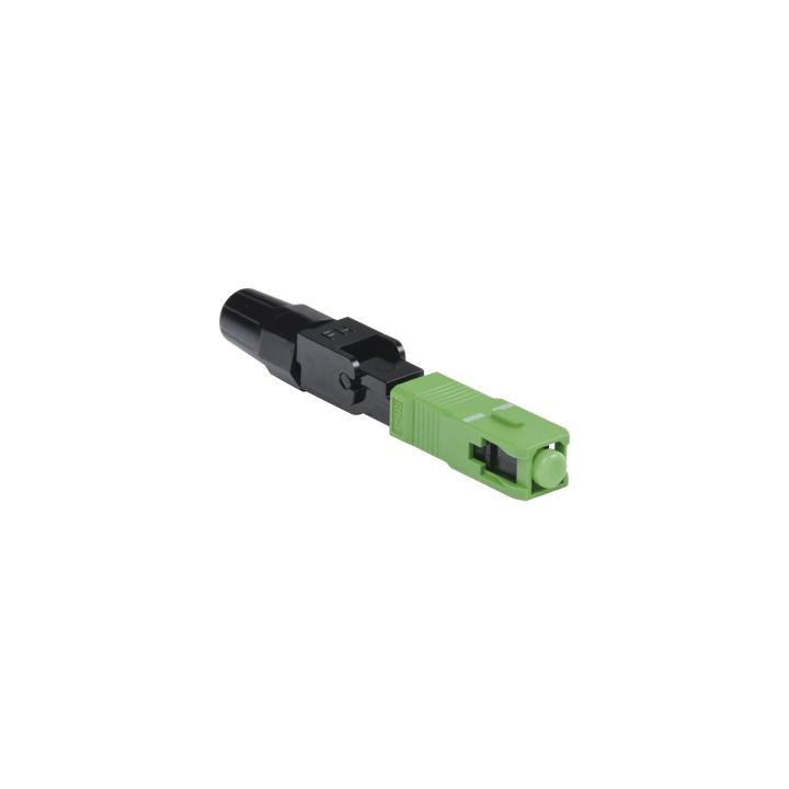 Conector Rápido de Instalación en Campo, Monomodo, SC/APC, Pre-Pulido, Re-Terminable, Ideal para Aplicaciones FTTx