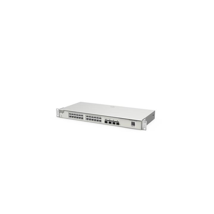 Switch Administrable Capa 3 con 24 puertos Gigabit + 4 SFP+ para fibra 10Gb, gestión gratuita desde la nube