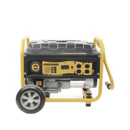 Generador a Gasolina / Planta de Emergencia 3kW (7HP), 110Vca, Encendido de Jalón, Jaula con Ruedas para Fácil