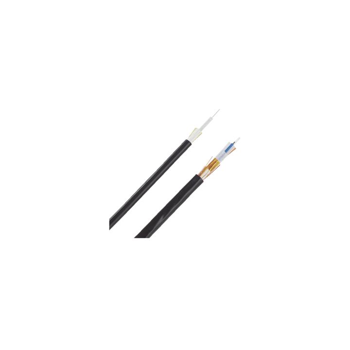 Cable de Fibra Óptica de 6 Hilos, Monomodo OS2, Interior/Exterior, Loose Tube 250um, No Conductiva (Dieléctrica),