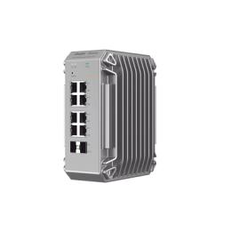Switch Industrial PoE, Ideal para temperaturas Extremas y protección contra descargas, 8 puertos Gigabit PoE